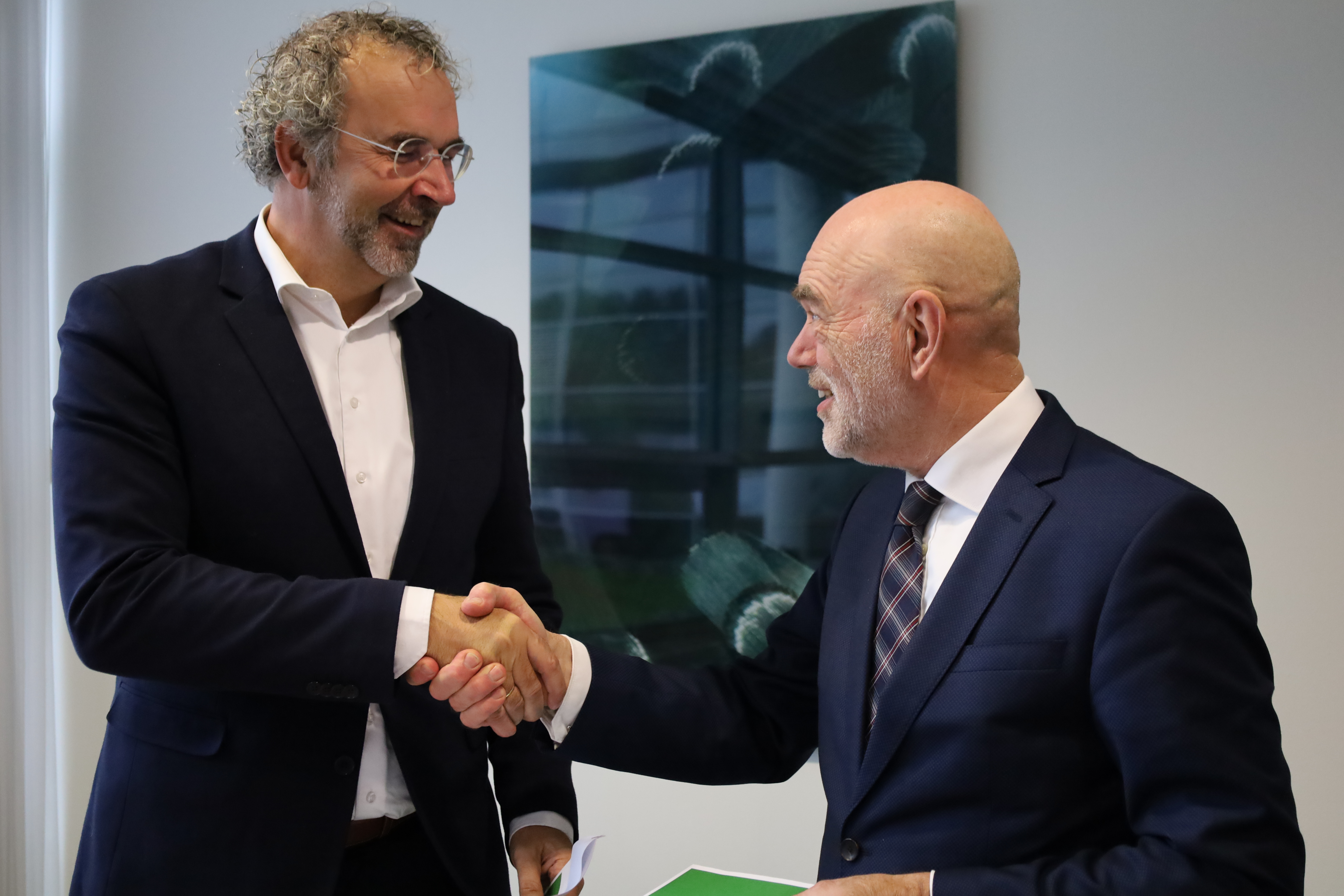 Dany Venema (Directeur Doc-Direkt ) en Wijnand Lodder (algemeen directeur)